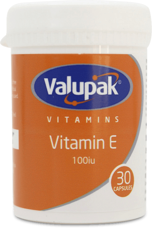 Valupak Vitamin E 100iu 30 Capsules