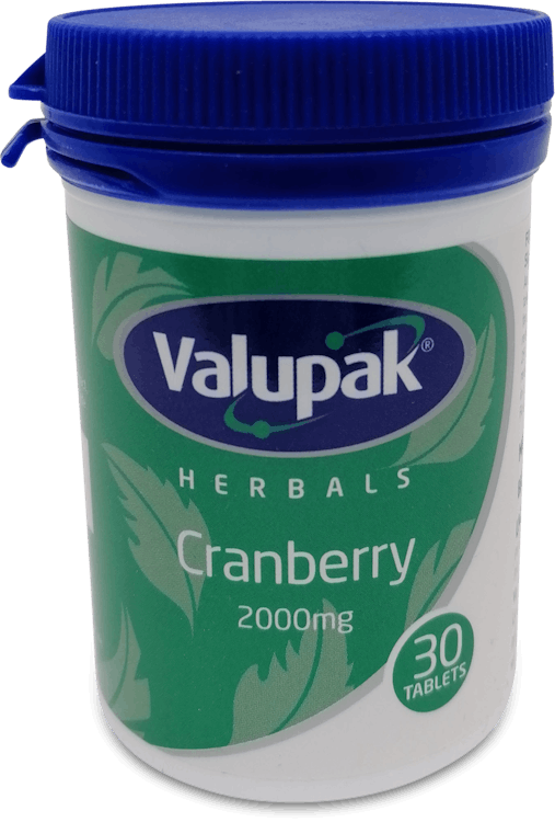 Valupak Cranberry 2000mg 30 Tablets