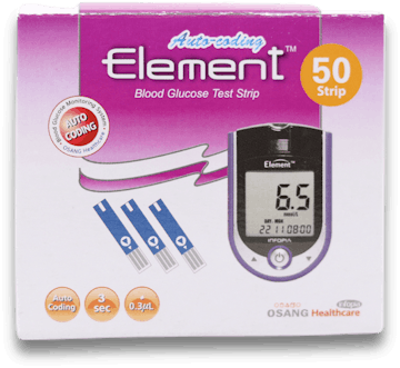 Element Blood Glucose Test Strips 50 Pack