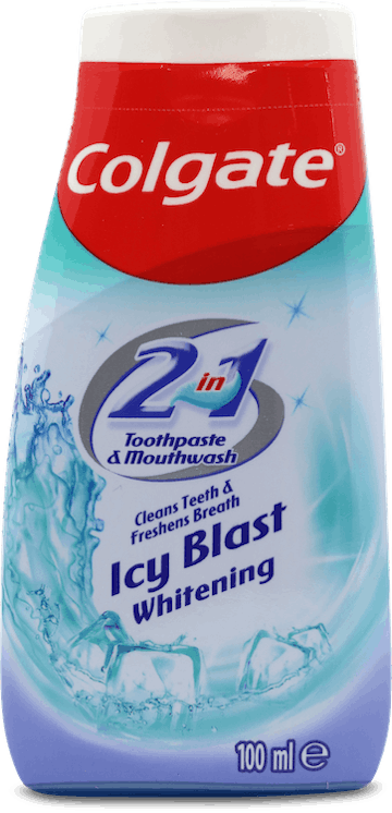 Colgate Icy Blast Whitening 2-In-1 Toothpaste & Mouthwash 100ml