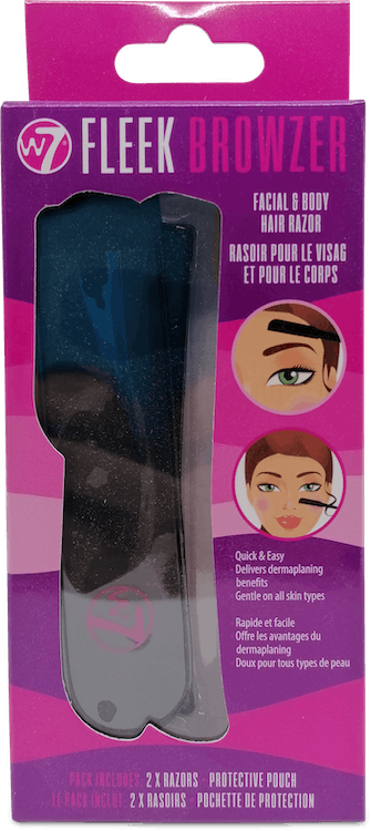 W7 Fleek Browzer Facial & Body Hair Razor Pack