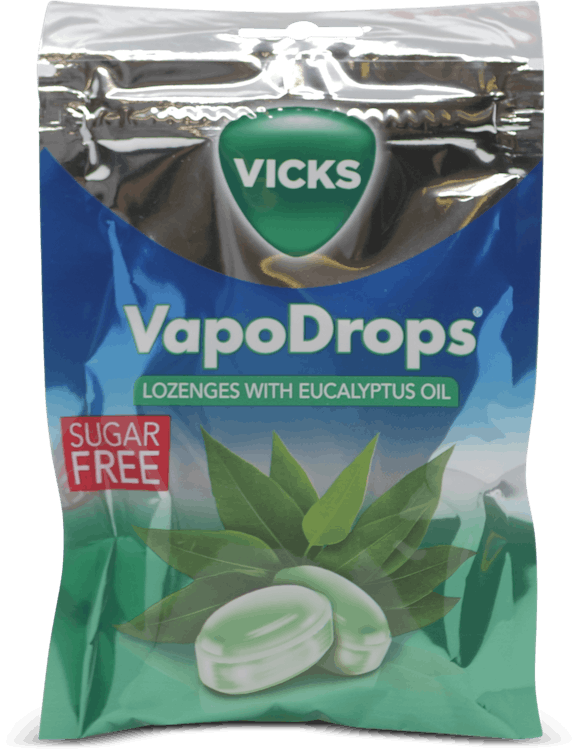 Vicks VapoDrops Lozenges With Eucalyptus Oil 72g