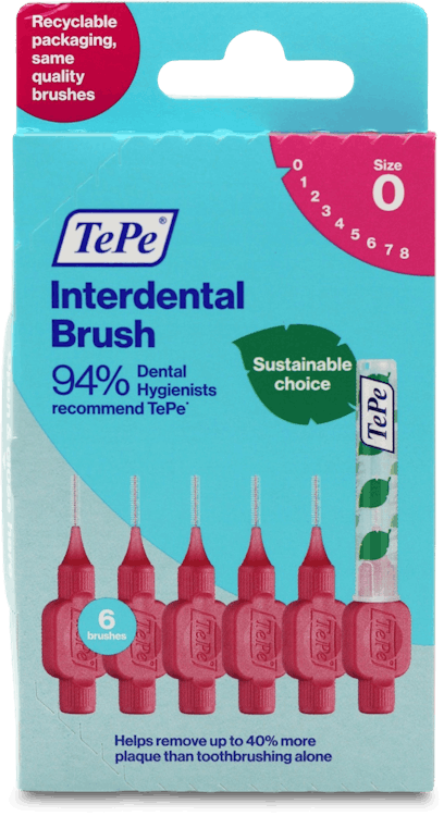 TePe Interdental Brushes 0.4mm 6 Pack