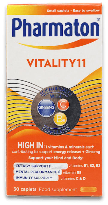 Pharmaton Vitality11 Multivitamin 100 Caplets