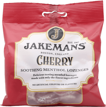 Jakemans Cherry Menthol Soothing Sweets 72g