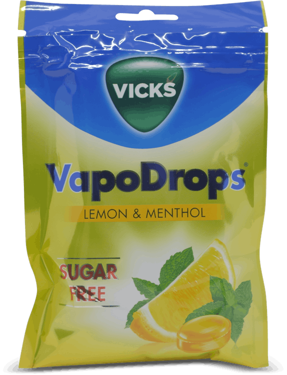 Vicks VapoDrops Lozenges Lemon And Menthol 72g