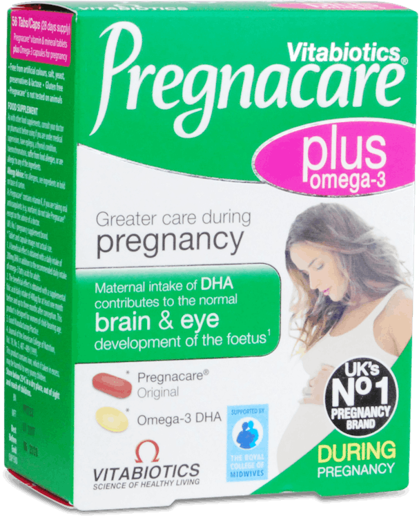 Vitabiotics Pregnacare Plus Omega-3 Dual Pack 56 Tablets /Capsules