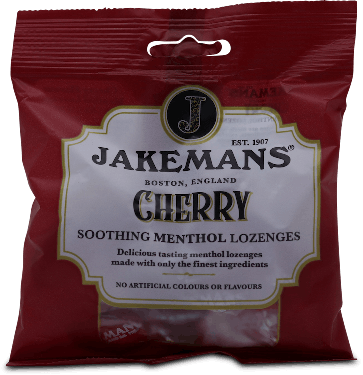 Jakemans Cherry Menthol Soothing Sweets 72g