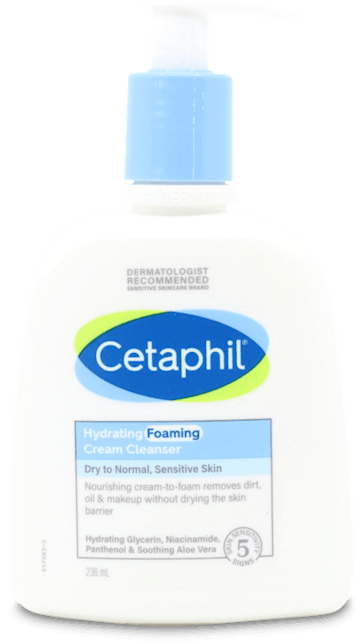 Cetaphil Hydrating Foaming Cream Cleanser 236ml