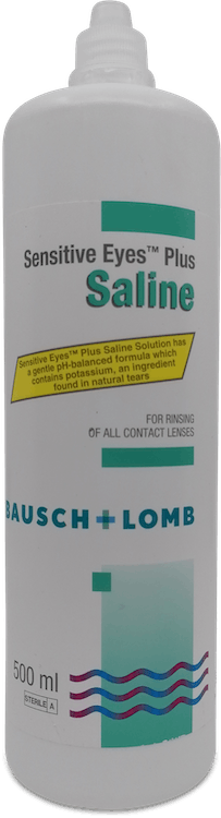 Bausch + Lomb Sensitive Eyes Plus Saline Contact Lens Solution 500ml