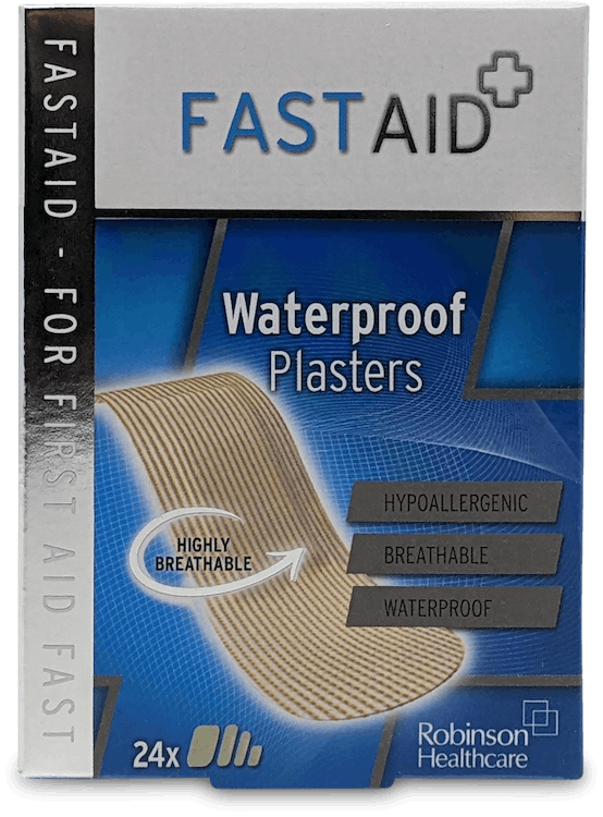 Fast Aid Waterproof Plasters 24 Pack