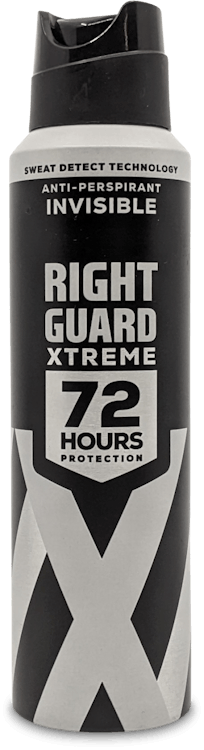 Right Guard Xtreme Invisible 72H Protection Antiperspirant 150ml