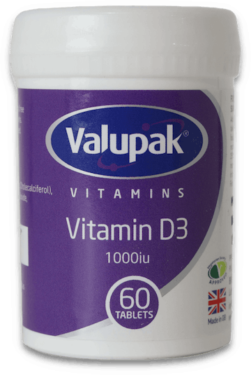 Valupak Vitamin D3 60 Tablets