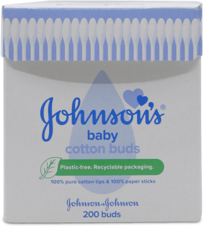 Johnson's Baby Cotton Buds 200 Paper Sticks