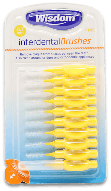 Wisdom Interdental Brushes 0.7mm 5 Pack