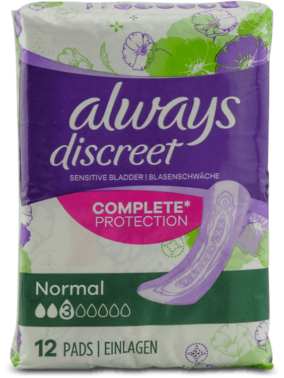 Always Discreet Normal 12 Pads