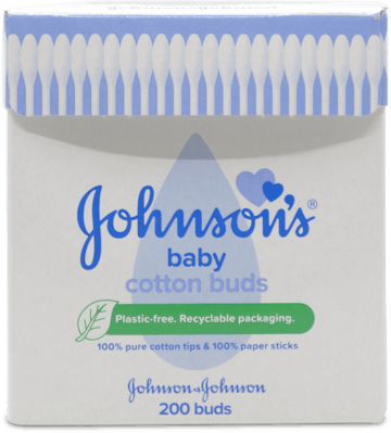 Johnson's Baby Cotton Buds 200 Paper Sticks