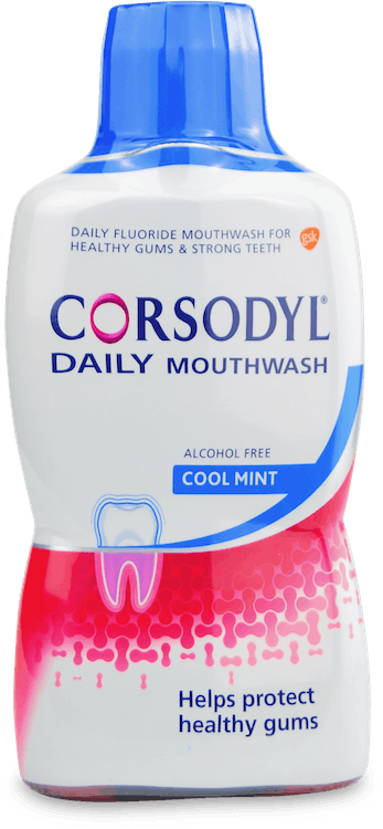 Corsodyl Daily Mouthwash Cool Mint Alcohol Free 500ml