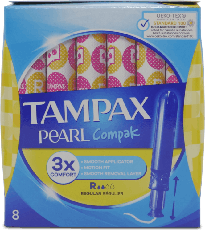 Tampax Pearl Compak Regular 3x Comfort 8 Pack