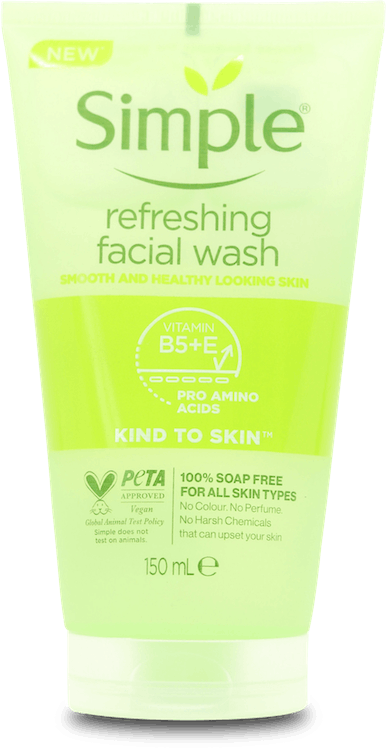 Simple Kind To Skin Refreshing Facial Gel Wash 150ml