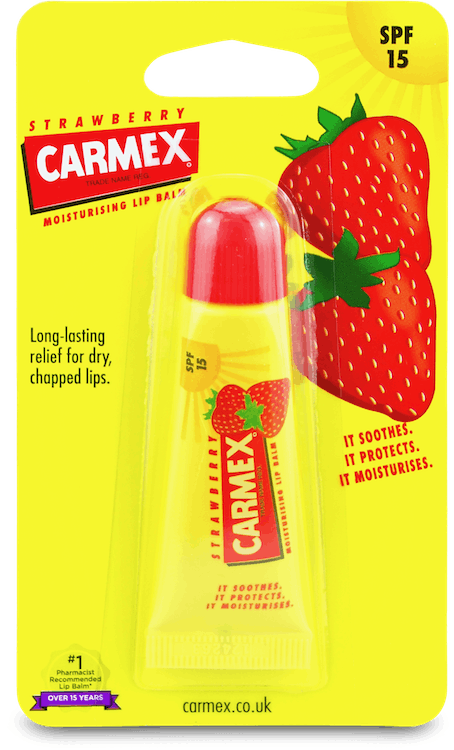 Carmex Moisturising Lip Balm Strawberry SPF15 10g