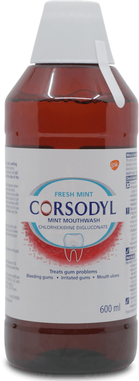 Corsodyl Fresh Mint Mouthwash 600ml