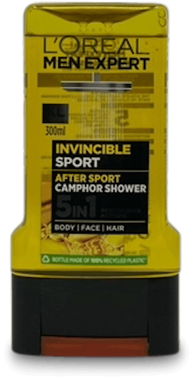 L'Oréal Men Expert Invincible Sport After Sport Revitalising 5 in 1 Camphor Shower 300ml