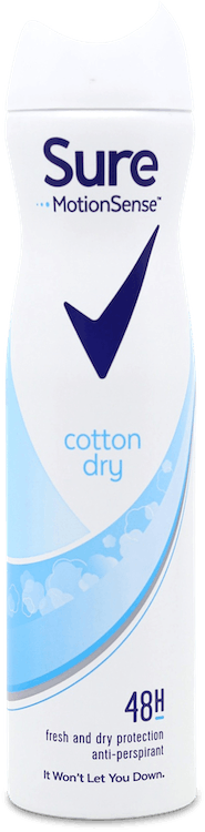 Sure Motion Sense Cotton Dry Anti-Perspirant 250ml