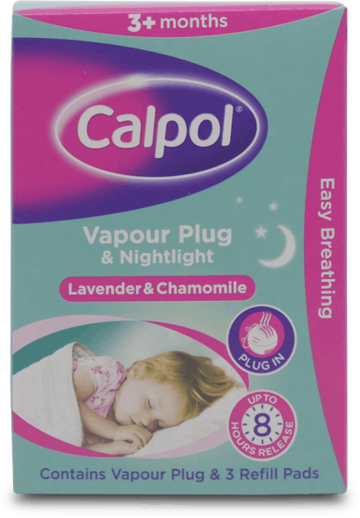 Calpol Vapour Plug and Nightlight Lavender and Chamomile Refill Pads 3 Pack