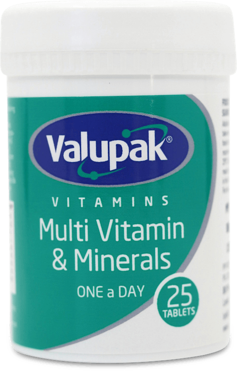 Valupak Multi Vitamin & Minerals 25 Tablets