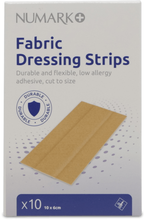 Numark Fabric Dressing Strips 1m x 6cm