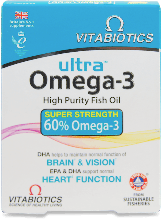 Vitabiotics Ultra Omega-3 High Purity Fish Oil 60 Capsules