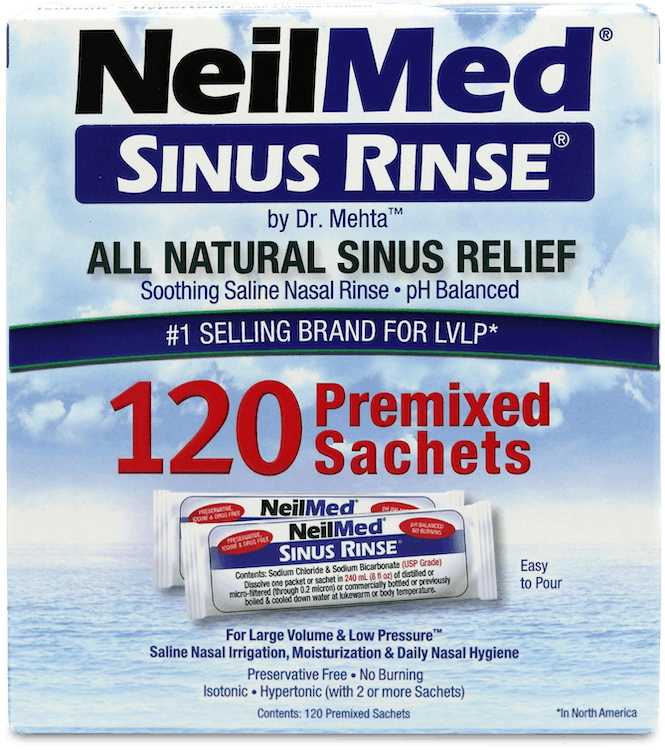 NeilMed Sinus Rinse 120 Premixed Sachets