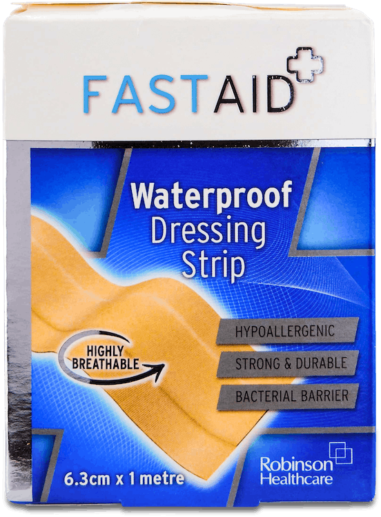 Fast Aid Waterproof Dressing Strip 6.3cm x 1m