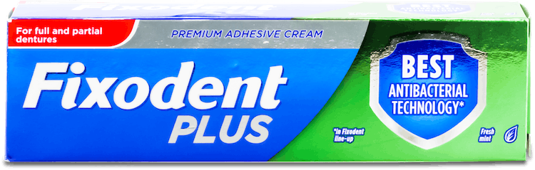 Fixodent Adhesive Cream Plus Fresh Mint 40g