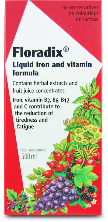 Floradix Liquid Iron and Vitamin Formula 500ml