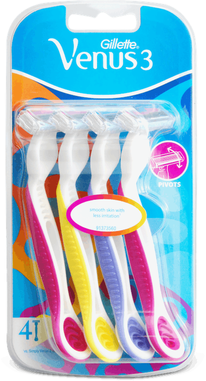 Gillette Venus3 Women's Disposable Razors 4 Pack