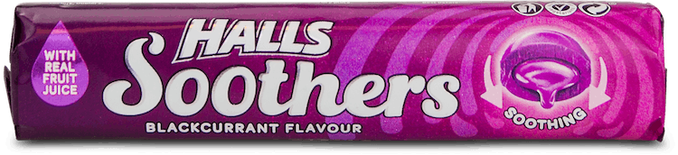 Halls Soothers Blackcurrant 45g