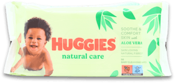 Huggies Natural Care With Aloe Vera Wipes 56 Pack