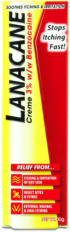 Lanacane Medicated Cream Tube 30g