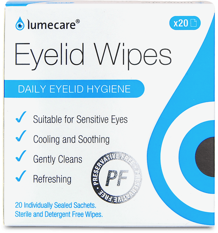 Lumecare Daily Eyelid Wipes 20 Pack