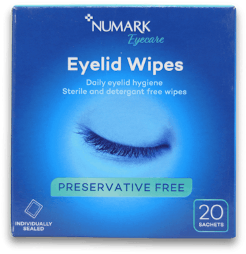 Numark Eyelid Wipes 20 Pack