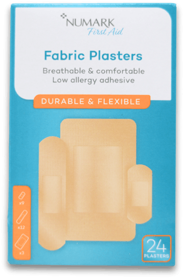 Numark Fabric Plasters 24 Pack