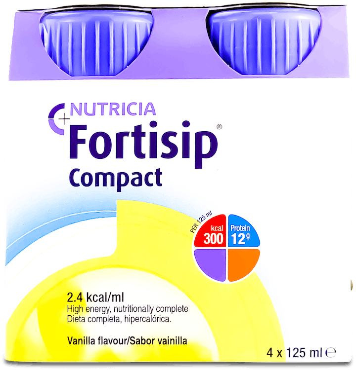 Nutricia Fortisip Compact Energy Drink Vanilla 4 x 125ml