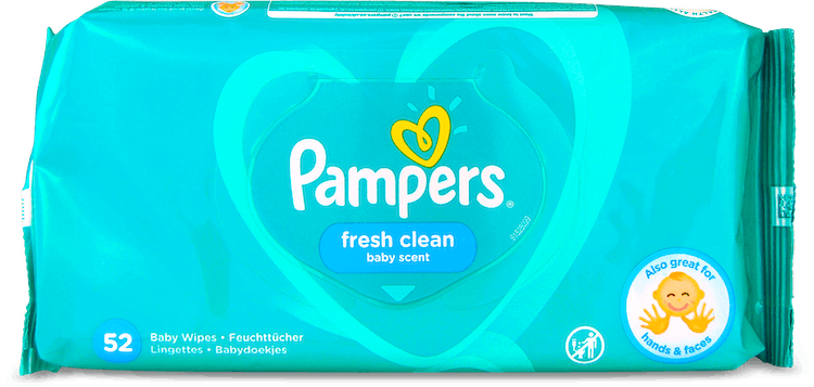 Pampers Fresh Clean Baby 52 Wipes