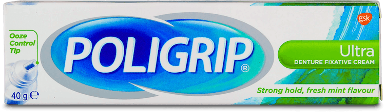 Poligrip Ultra Denture Fixative Cream 40g