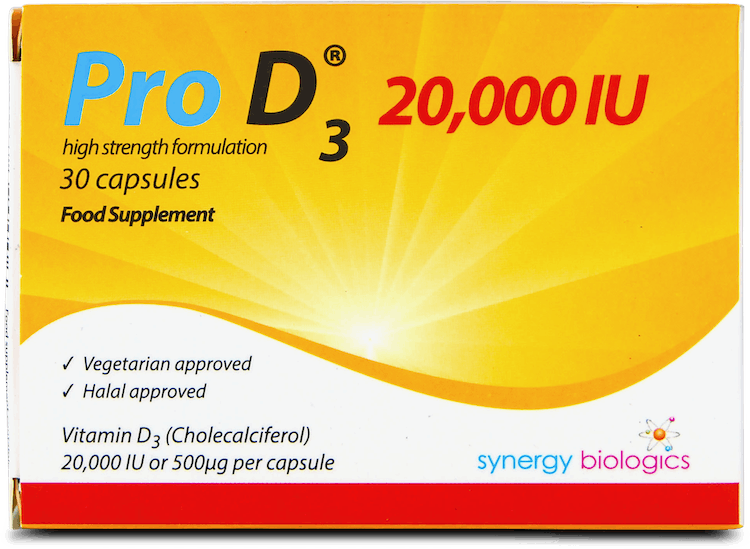 Pro D3 20,000IU Weekly Dose 30 Capsules