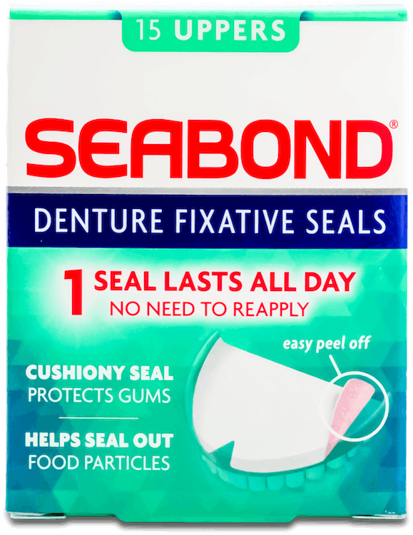 Seabond Denture Fixative Seals 15 Uppers