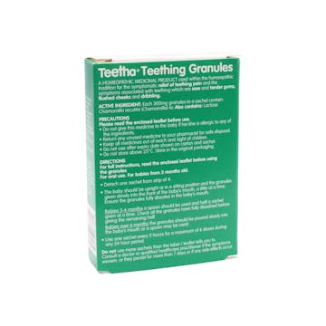 Nelsons Teetha Teething Granules 3+ Months - 24 Sachets