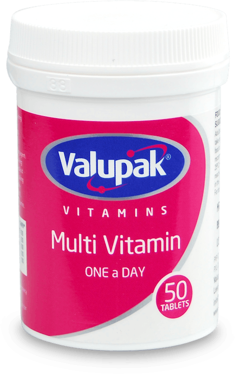 Valupak Multi Vitamins One-A-Day 50 Tablets